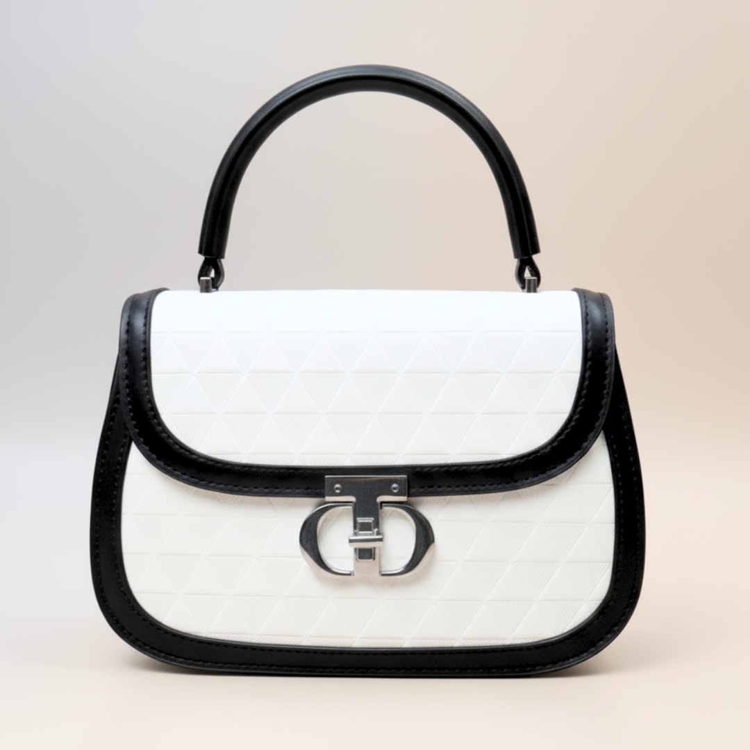 Classic Black & White Handbag