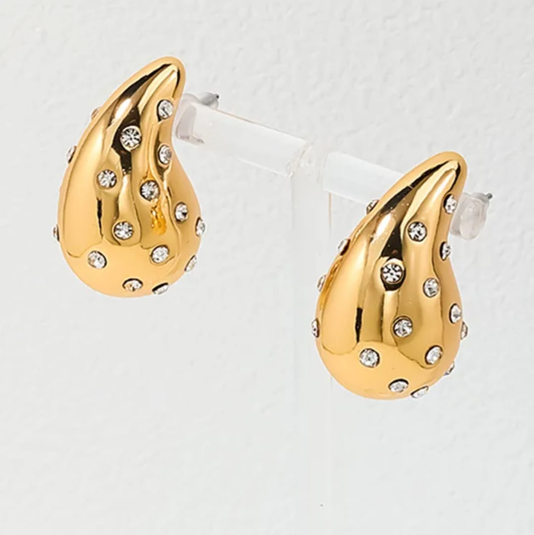 Zircon Water Drop - Earrings
