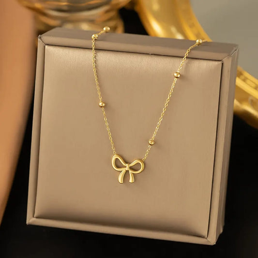 Bow Knot Chain - Necklace