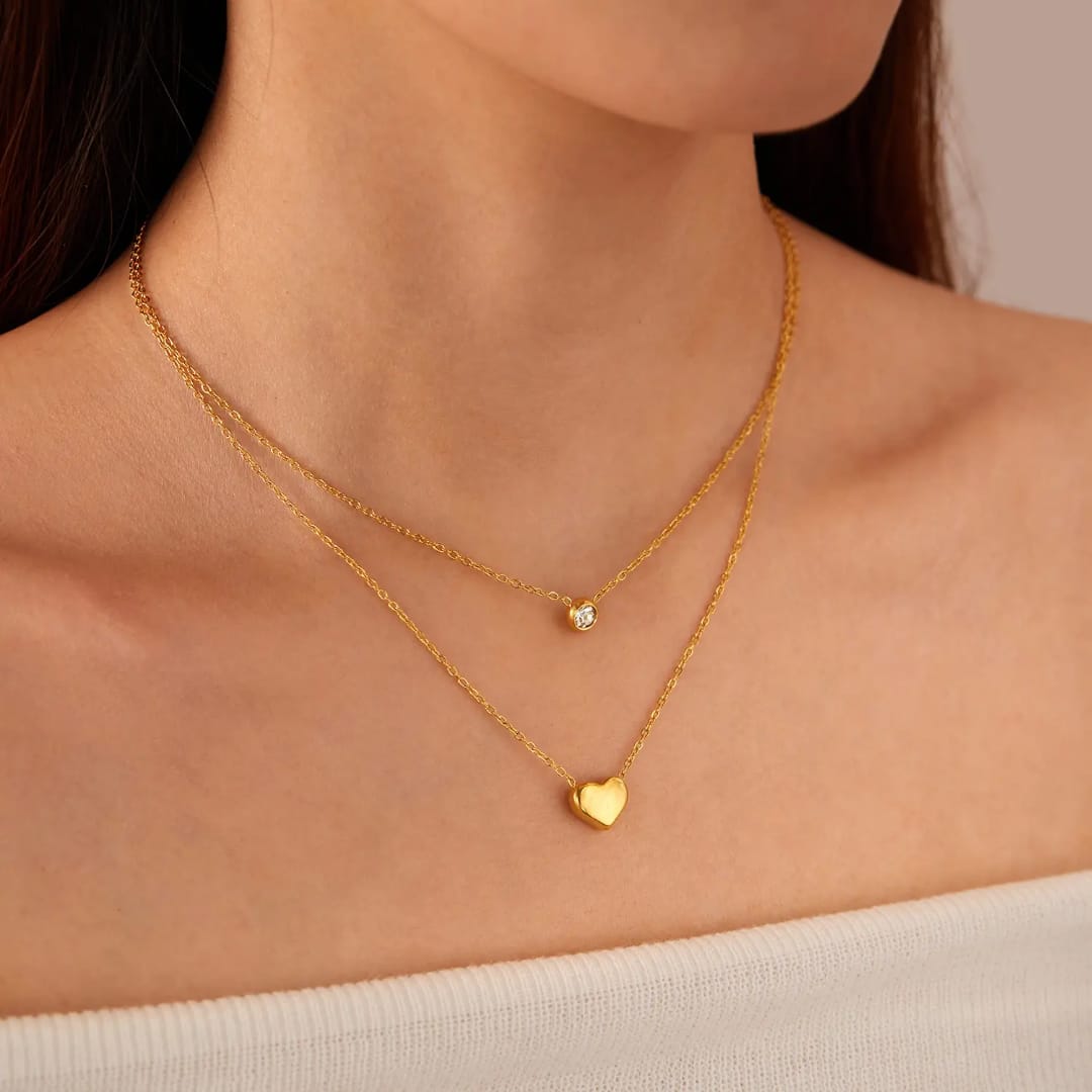 Layered Heart - Necklace