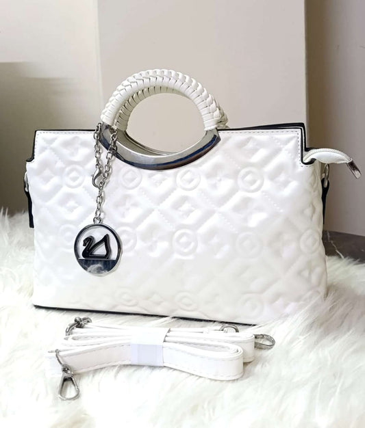 White Formal Hand Bag