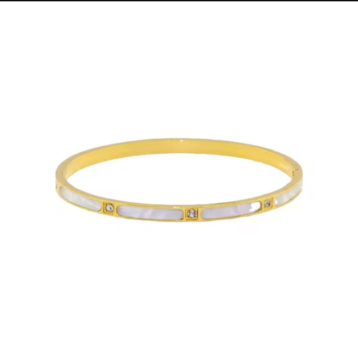 Gold Diamond Bangle - Bracelet