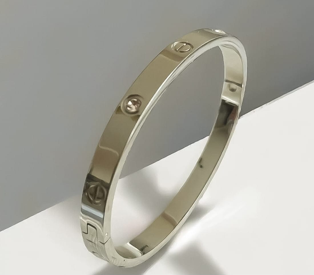 Cartier Stainless Steel Bangle -Bracelet, Stainless Steel Bracelet – Tarnish-Free Jewelry by The Leather Jewel, Pakistan