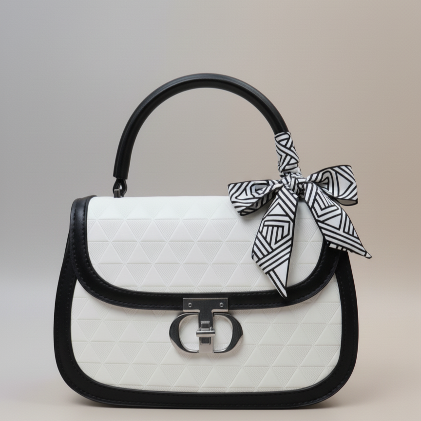 Classic Black & White Handbag