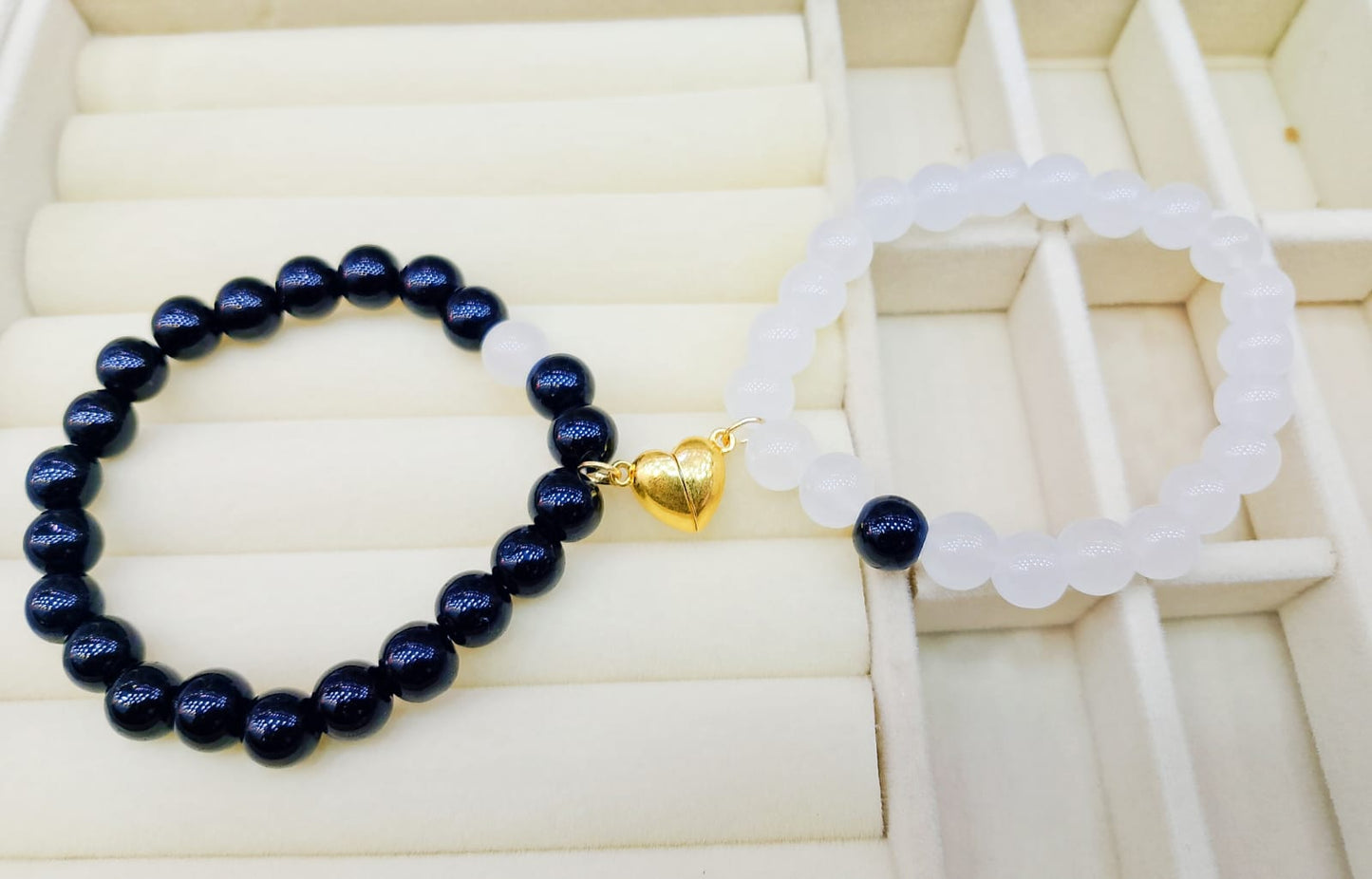 Couple Magnetic Bracelet Set, Stylish Everyday Jewelry by The Leather Jewel