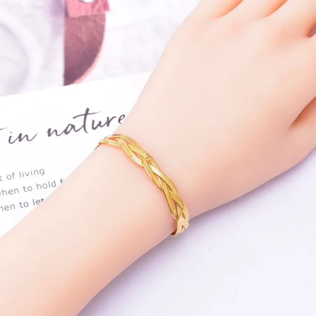 Cross Snake Chain - Bracelet
