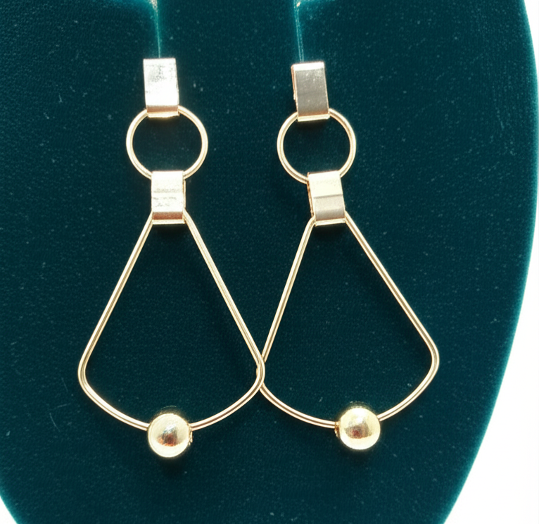Fancy Gold Dangling - Earrings
