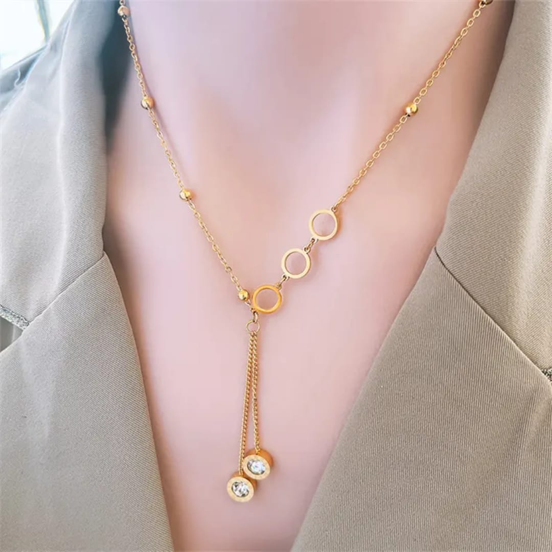 Flower Whale Bear Zircon Pendant - Necklace, Elegant Jewelry for Women by The Leather Jewel