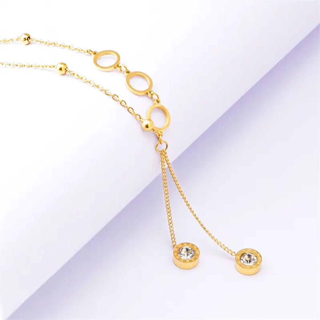 Flower Whale Bear Zircon Pendant - Necklace