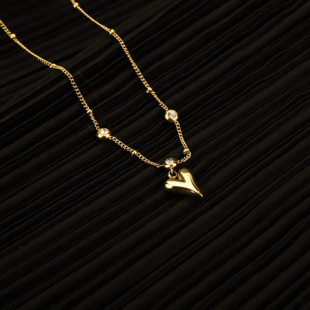 Heart drop 3 diamond - Anklet