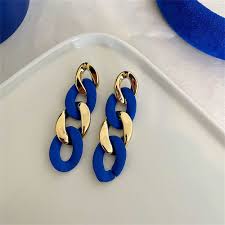 Acrylic Chain Drop - Earrings