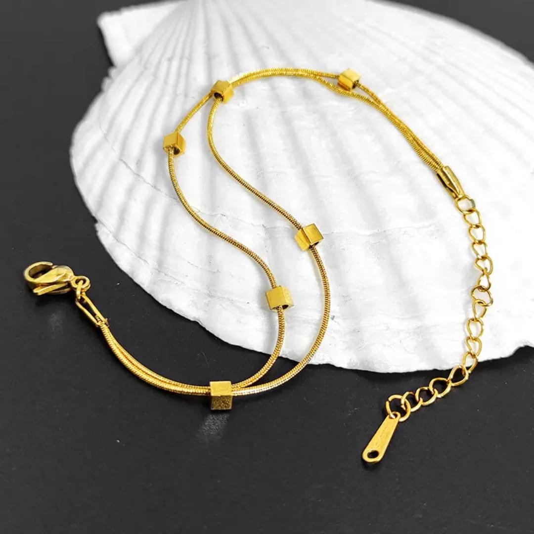 Light Luxury Square Double - Bracelet