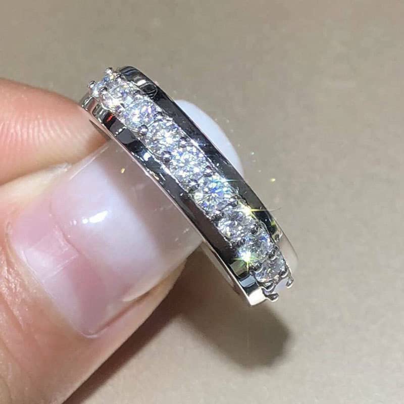 semi eternity band ring ,Stylish Affordable Jewelry by The Leather Jewel