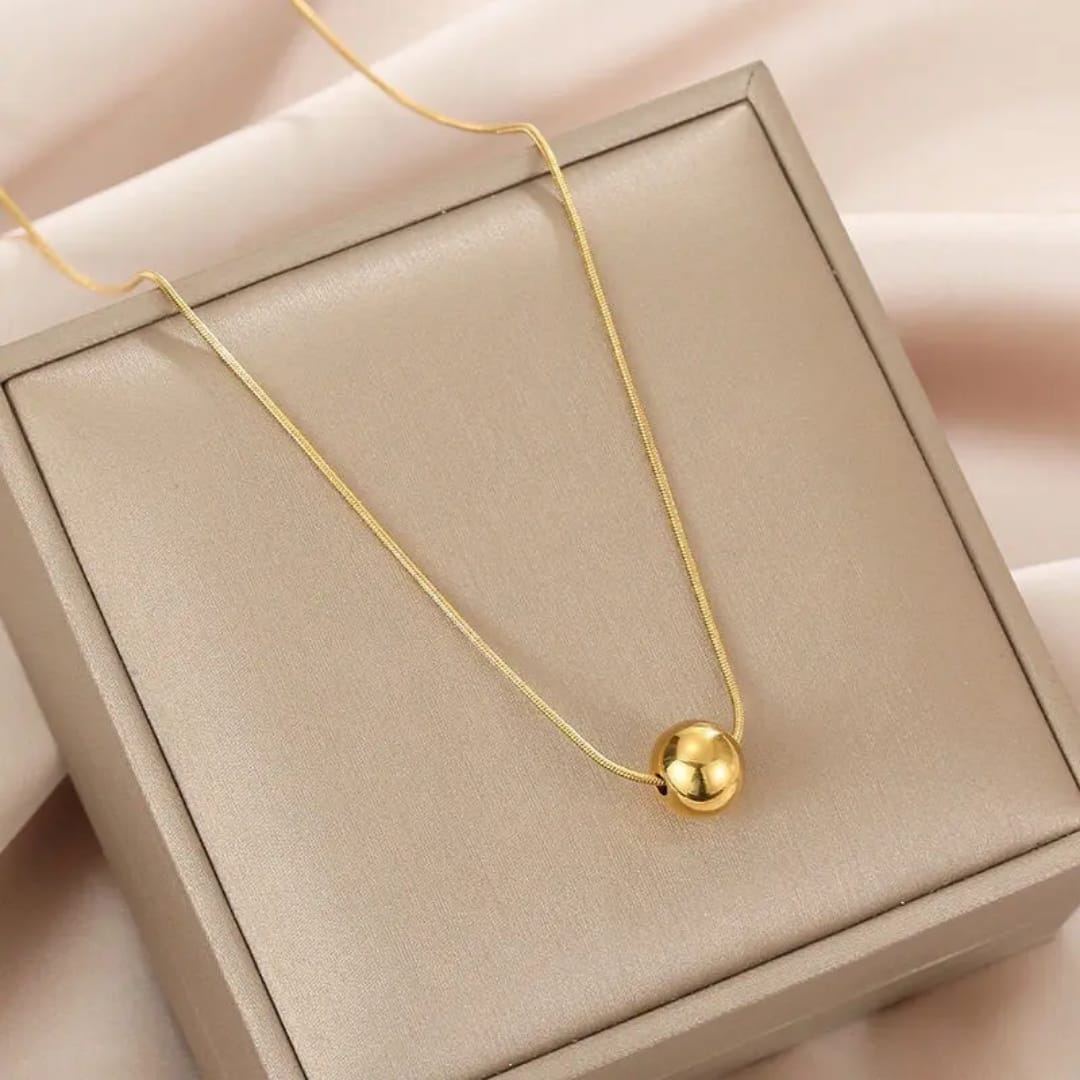 Steel Ball Pendant - Necklace