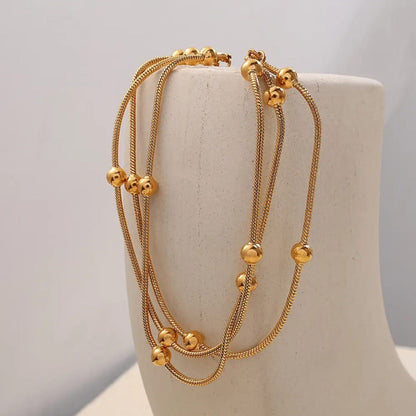 3 Layer Golden Beads Premium - Bracelet