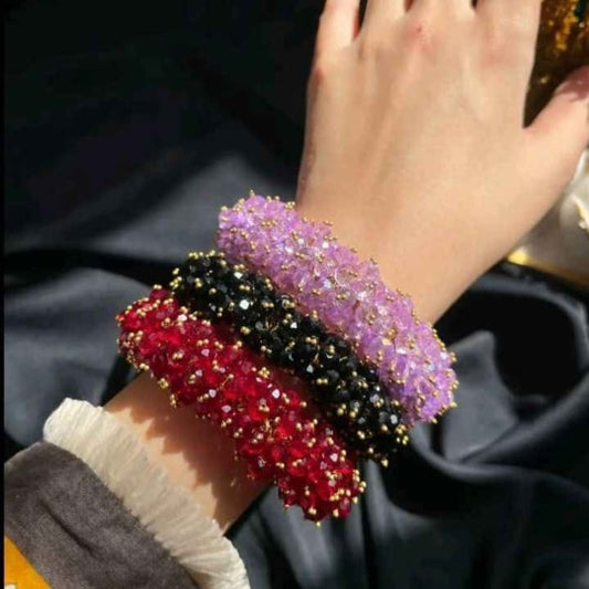 Crystal Beaded Gajra - Bracelet