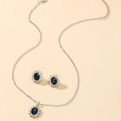 Crystal Diamond Silver - Jewelry Set