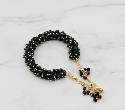 Crystal Beaded Gajra - Bracelet