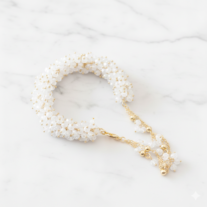 Crystal Beaded Gajra - Bracelet