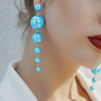 Stunning Long Pearl - Earrings