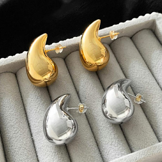 Foiled Gold Drop - Earring