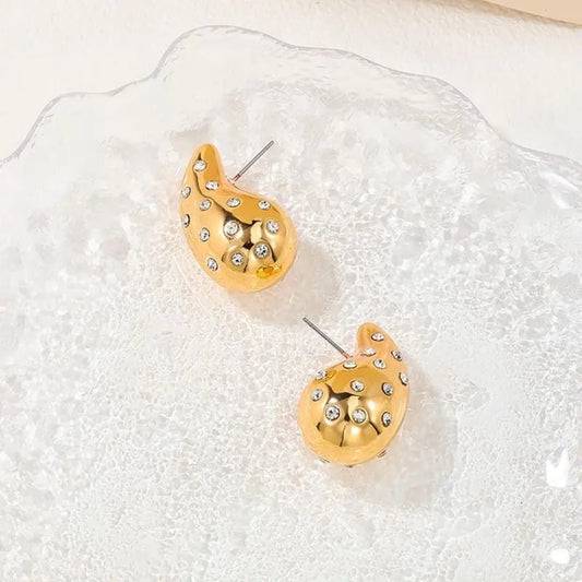 Zircon Water Drop - Earrings