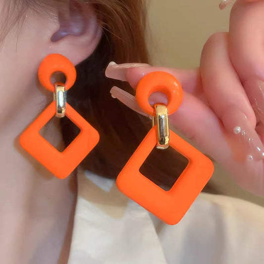 Rhombus Diamond Acrylic - Earrings