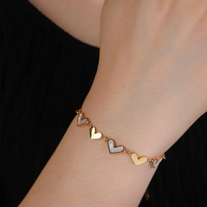 Golden Heart Chain - Bracelet