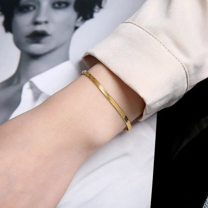 Flat Snake Chain - Bracelet