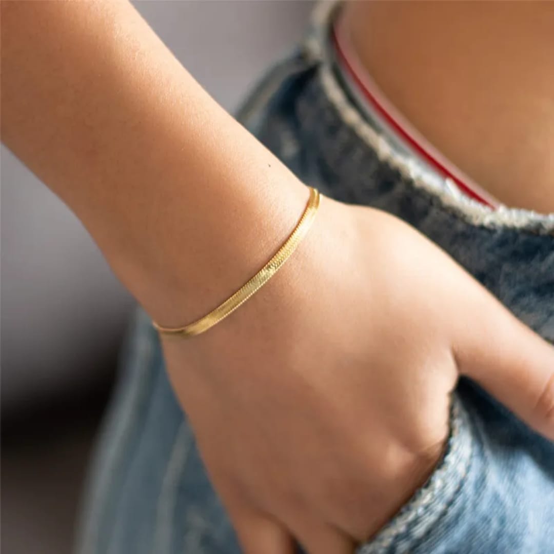 Flat Snake Chain - Bracelet