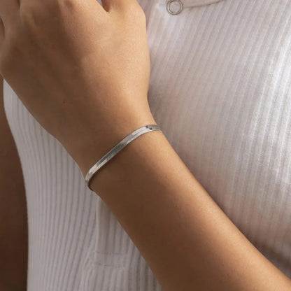 Flat Snake Chain - Bracelet