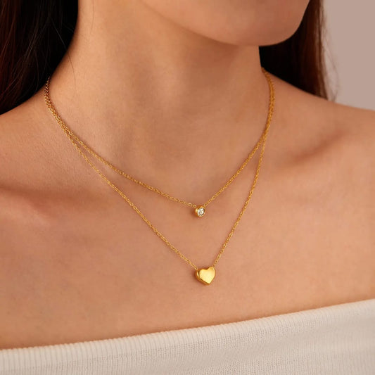 Layered Heart - Necklace
