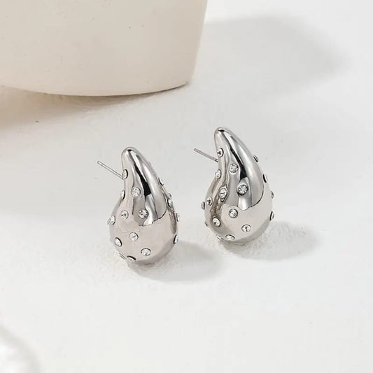 Zircon Water Drop - Earrings