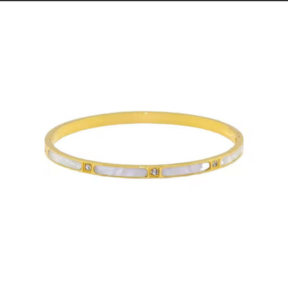 Gold Diamond Bangle - Bracelet