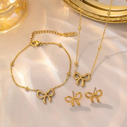 Golden Bow - Jewelry Set