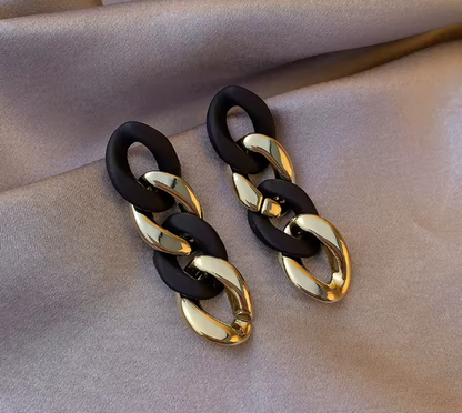 Acrylic Chain Drop - Earrings