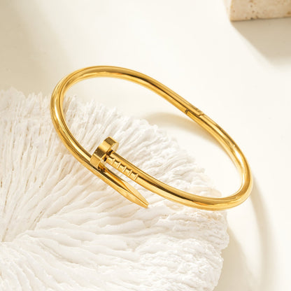 Cartier Nail Handcuff - Bracelet, Elegant Affordable Jewelry by The Leather Jewel