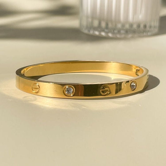 Cartier Stainless Steel Bangle -Bracelet, Stainless Steel Bracelet – Tarnish-Free Jewelry by The Leather Jewel, Pakistan