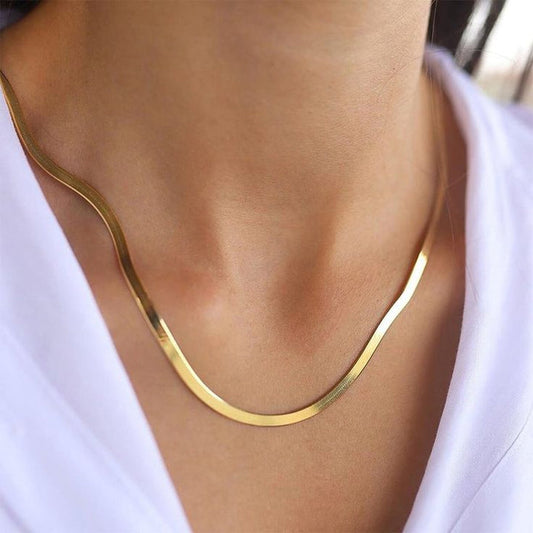 Golden Snake Chain - Necklace