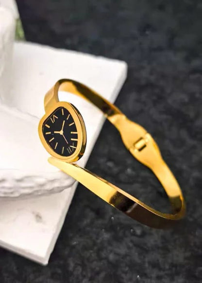 Classy Fake Watch Hand-Cuff - Bracelet. Tarnish-Free Jewelry by The Leather Jewel, Pakistan