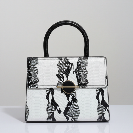 crocodile pattern handbag , Trendy Ladies Handbag by The Leather Jewel