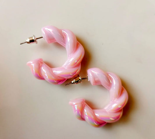 Curl hoop -  Earrings
