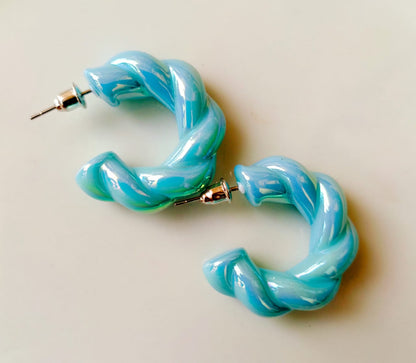 Curl hoop -  Earrings
