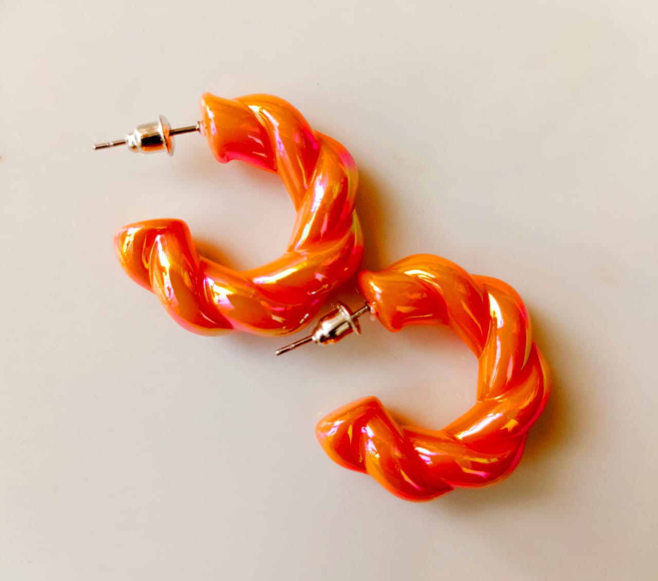 Curl hoop -  Earrings