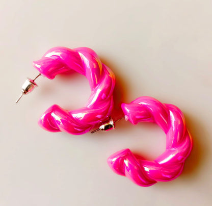 Curl hoop -  Earrings