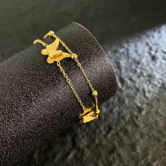 Double Layer Butterfly - Bracelet