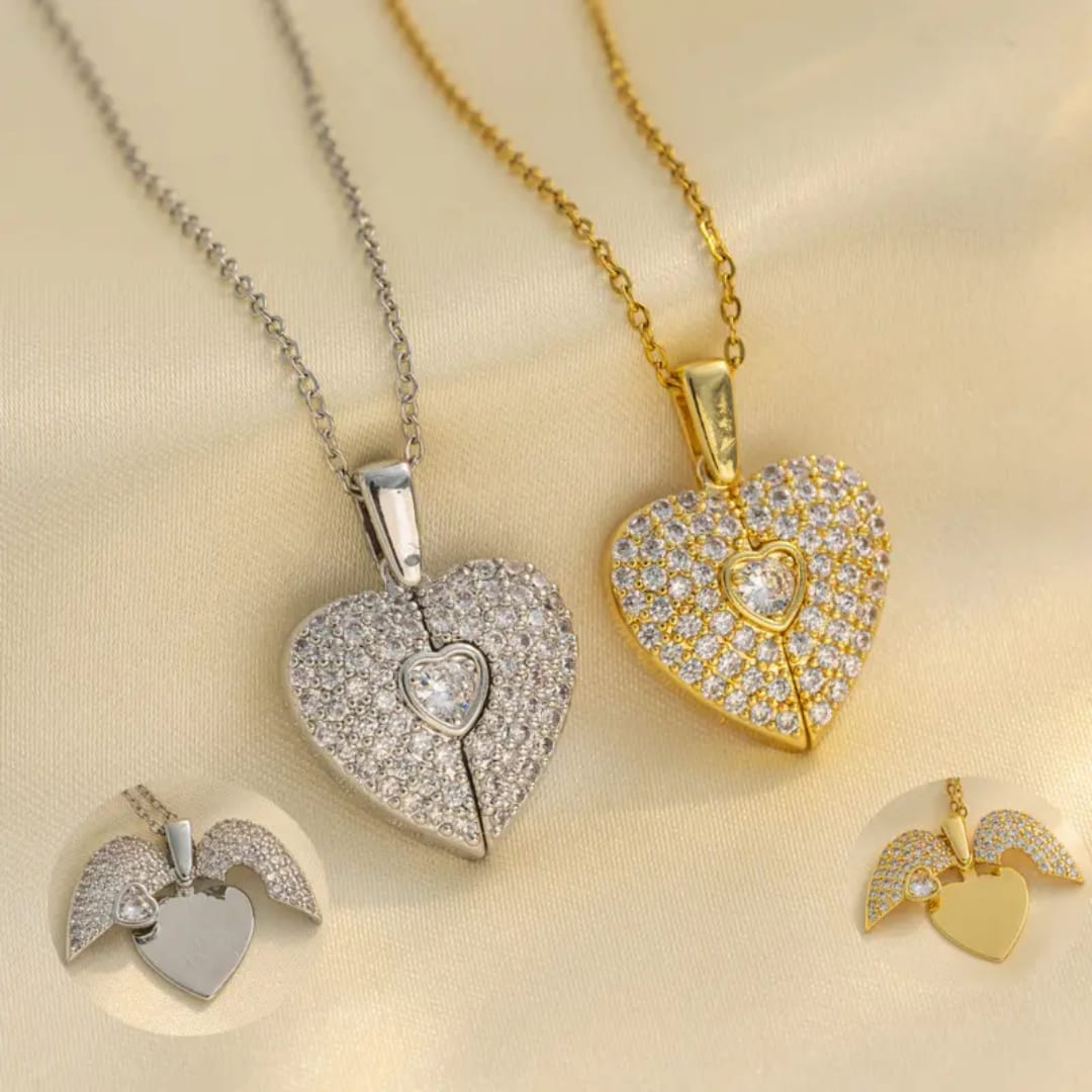 Exquisite Heart Pendant - Necklace