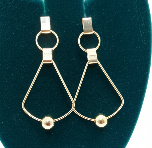 Fancy Gold Dangling - Earrings