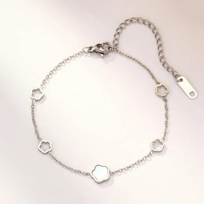 Five Leaf Shell Flower - Bracelet
