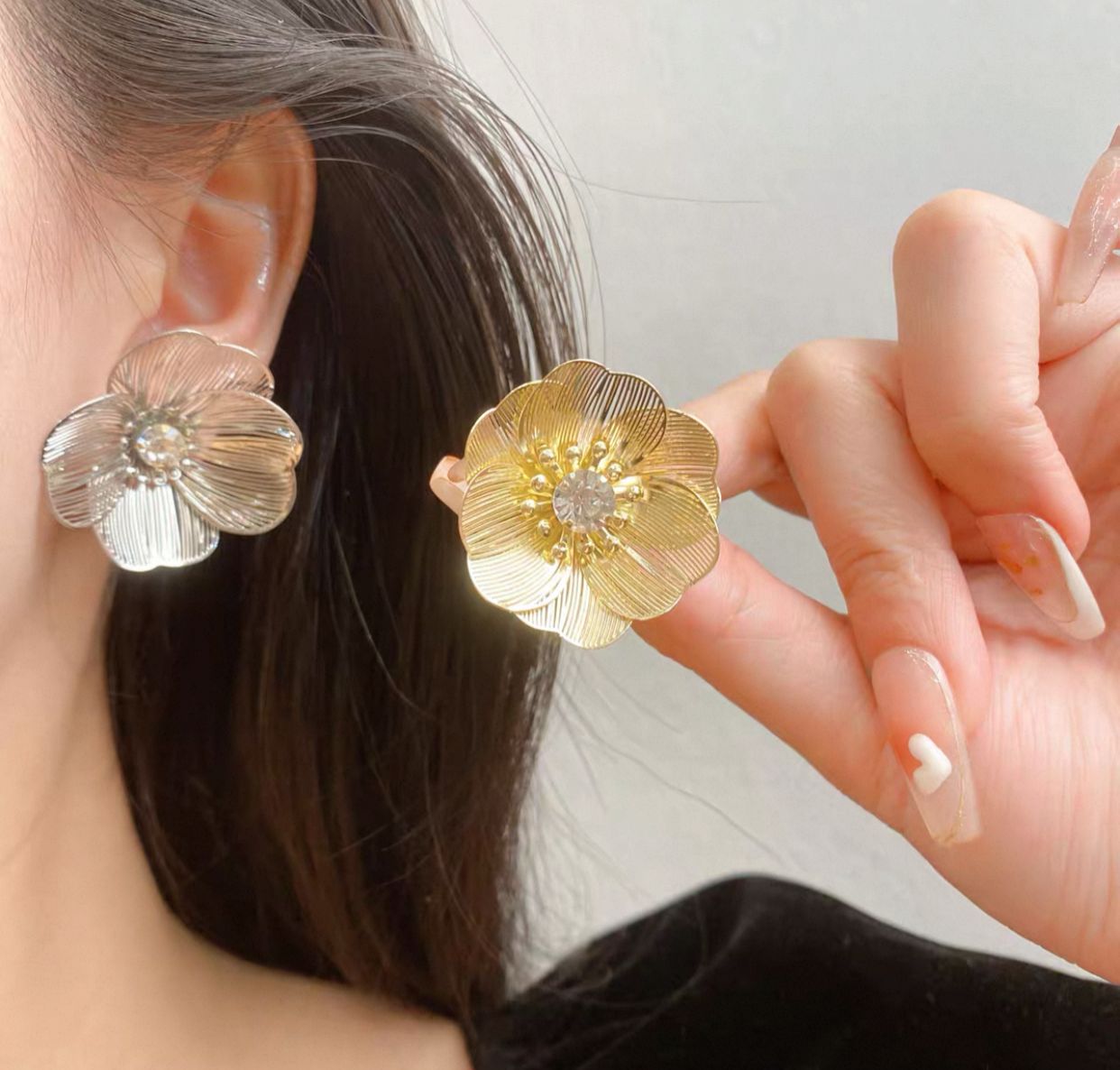Flower Petal - Earrings, Elegant Affordable Jewelry by The Leather Jewel